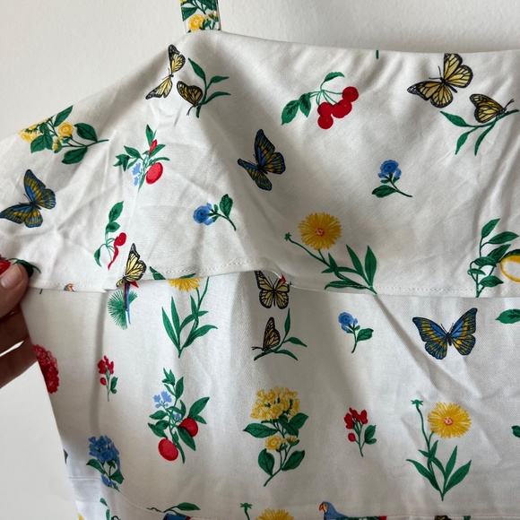 Ann Taylor Botanical Midi Flare Dress size 14 - Picture 5 of 10